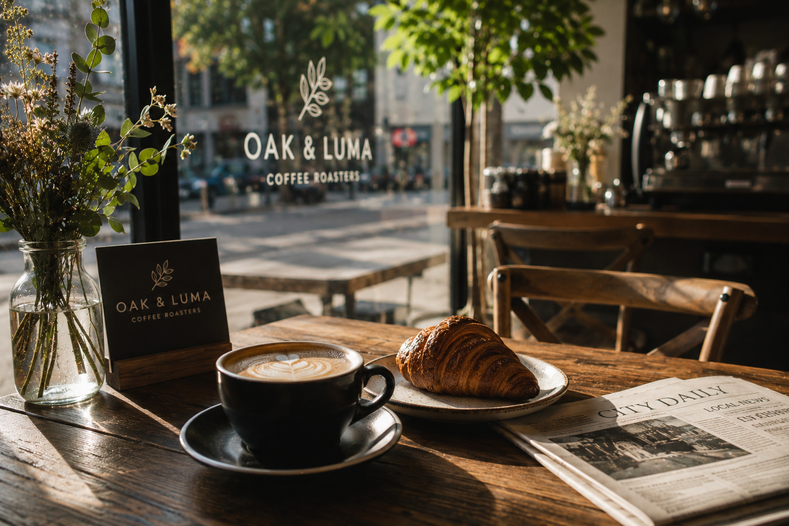 Oak and Luma coffee roasters campaign